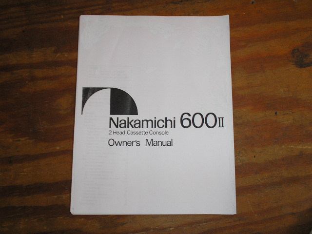 600 II 2 Cassette Deck Owners Manual